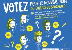Campagne de vote pour le nouveau nom du collège de Grazailles, à Carcassonne.