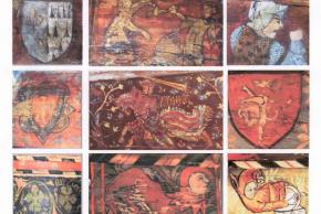 plafonds peints médiévaux Hérault