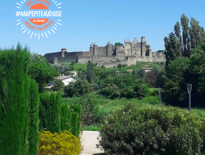  Vue de la cité de Carcassonne depuis le jardin Bellevue