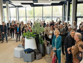 Inauguration du CIS Lamourelle à Carcassonne en présence d'Hélène Sandragné