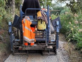 travaux routier le long du canal du midi