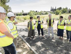 Chantier du giratoire du Griffoul, à Castelnaudary