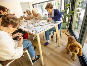 visite d'un habitat inclusif à Coursan, dans l'Aude