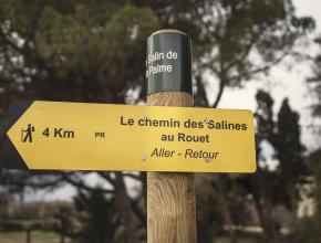 SENTIER DU SALIN AU ROUET A LA PALME - BALISAGE