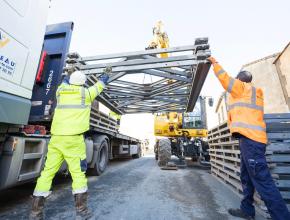 Dépose du pont de VILLEGAILHENC dans l'Aude