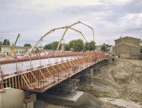 coulage du tablier du pont de Villegailhenc