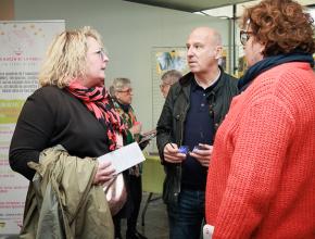 Muriel Cherrier, vice-présidente déléguée à l'insertion, a participé au forum.