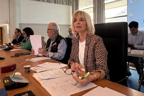 Hélène Sandragné, présidente du conseil départemental de l'Aude