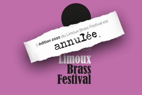 AFFFICHE ANNONCANT L'ANNULATION DU JAZZ BRASS FESTIVAL