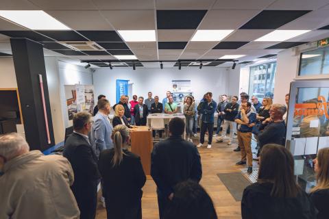 inauguration des nouveaux locaux d'acti city à Narbonne.