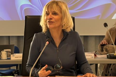Hélène Sandragné, présidente du conseil départemental de l'Aude