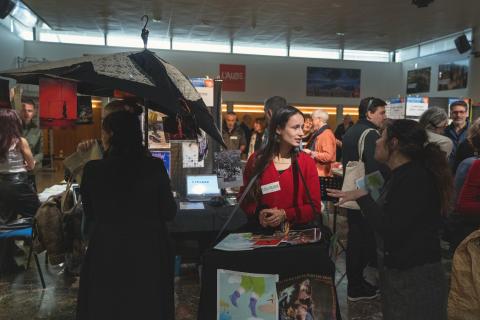 2e édition du salon des artistes de l'Aude, les élus à la rencontre des artistes.