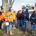 Visite de chantier des travaux de rétablissement de la continuité écologique du Fresquel à Pennautier.