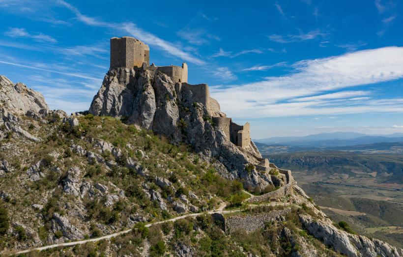 Quéribus, une des 8 forteresses royales du Languedoc en lice pour l'Unesco