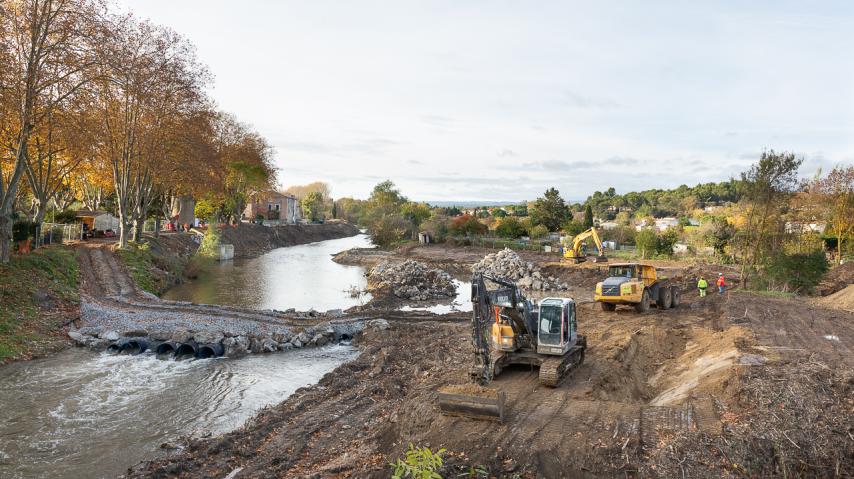 Travaux de rétablissement de la continuité écologique du Fresquel