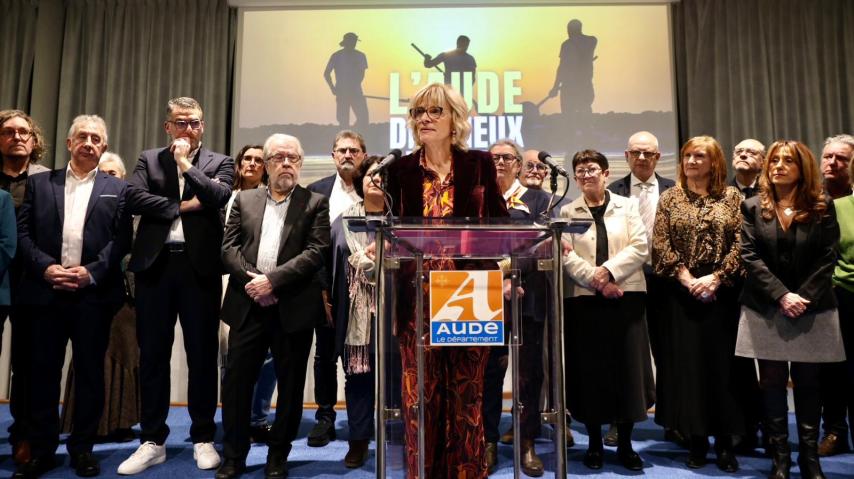 La présidente Hélène Sandragné a présenté ses vœux aux forces vives de l’Aude en présence des conseillers départementaux.