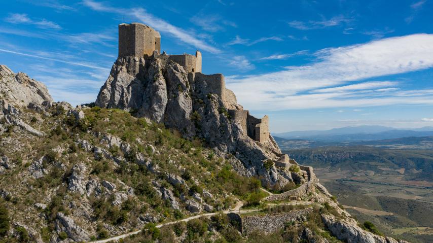 Quéribus, une des 8 forteresses royales du Languedoc en lice pour l'Unesco
