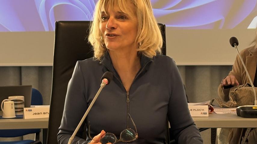 Hélène Sandragné, présidente du conseil départemental de l'Aude