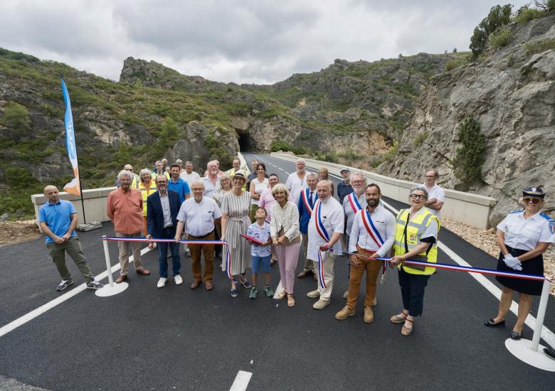 Inauguration du pont de Ripaud.