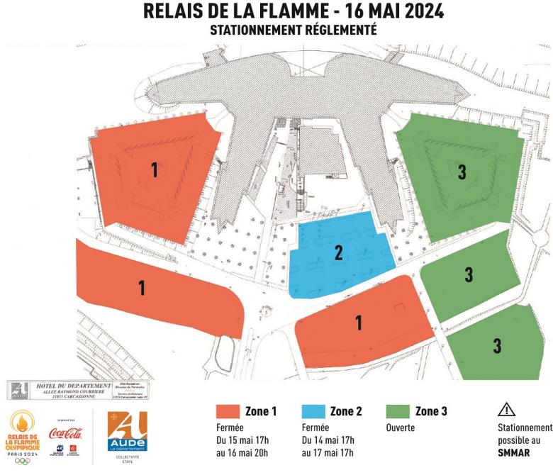 carte stationnement relais de la flamme